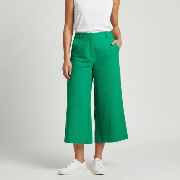 FRNCH Paris Women’s Green Culottes Pants Size Medium NWT - Picture 1 of 9